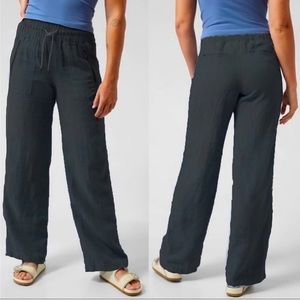 Athleta Cabo Linen Wide Leg Pant